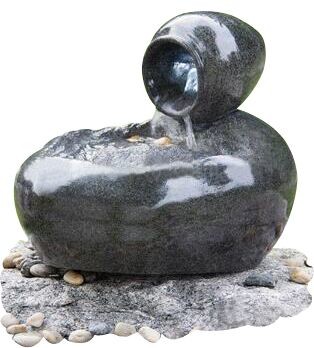 Fiberglass Outdoor Sphere Water Fountains With Pots / ball water feature fountain
