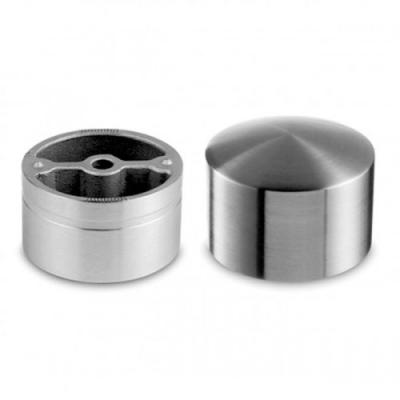 Em volta de 304 316 tampões de extremidade 316L de aço inoxidável 42.4mm para o corrimão de madeira