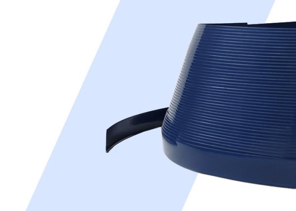 Blue Color J Type Plastic Trim Cap Extrusion Profiles Acrylic Channel Letter Edge 2.0CM