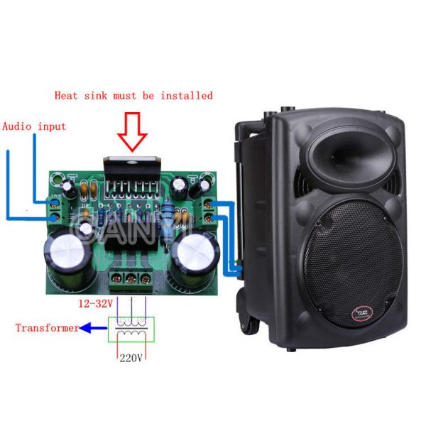 Single Channel 100W TDA7293 Digital Audio Amplifier Board 20KHz