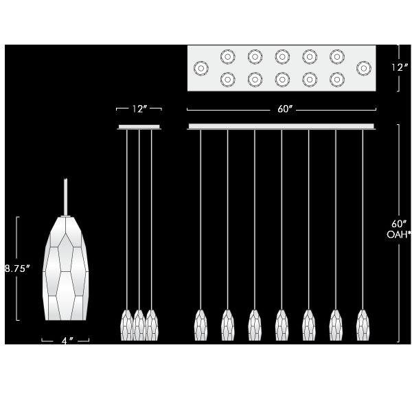 Yihao CHATELET Adjustable Height Linear Pendant Light with Brass Body and 50000 Hours Lifespan for Modern Living Room