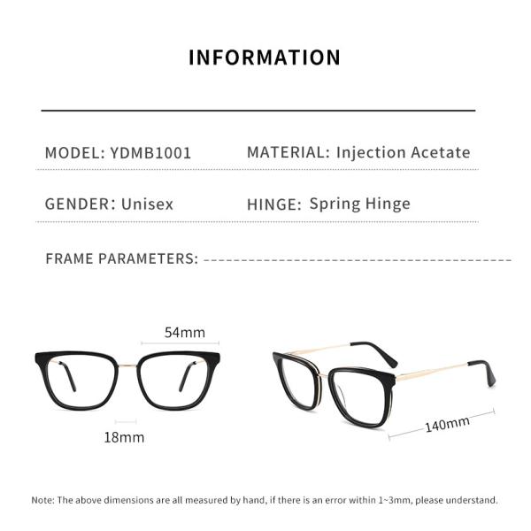 Подгоняйте рамки стекел металла ацетата логотипа, стекла ясности Cateye для женщин