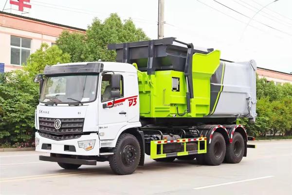 Pure Electric Energy Type Used Lift Hook Bin Rubbish Truck on Howo Chassis 4x2 for Custom's Requirement and Cheaper