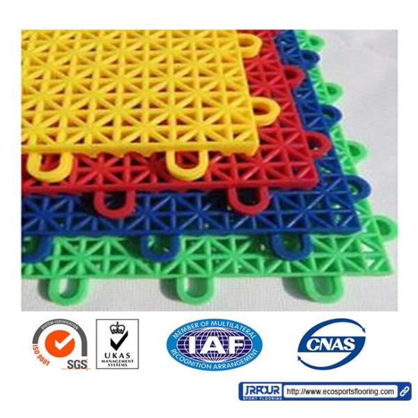 Interlocking Moistureproof Indoor Sports Flooring For Basketball Court