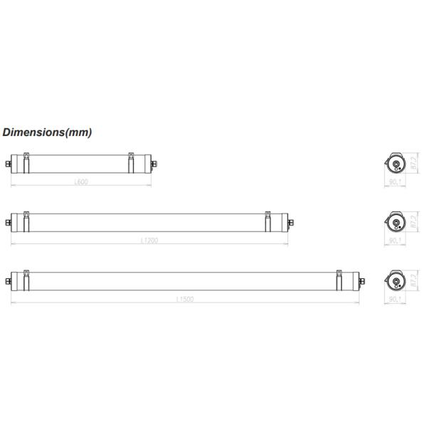 Свет СИД проводки света доказательства газа аммиака коррозионностойкий Три легкий водоустойчивый