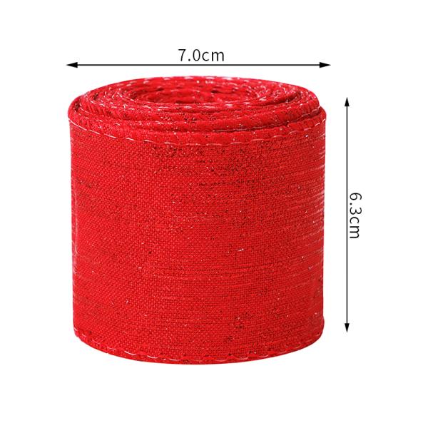 Polyester Wired Christmas Ribbons Supported by MSD Ribbons for Holiday Gift Wrapping
