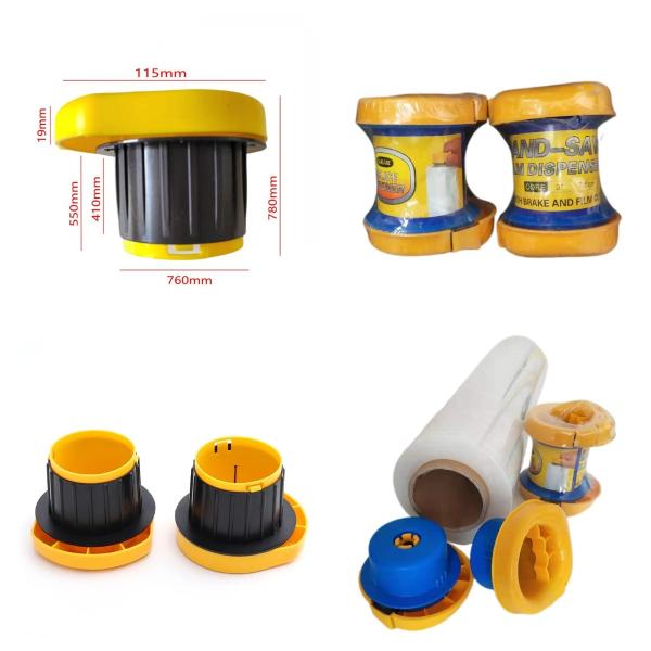 Hand Biodegradable Stretch Wrap Film Holder Multicolor Lightweight Manual Stretch Film Dispenser