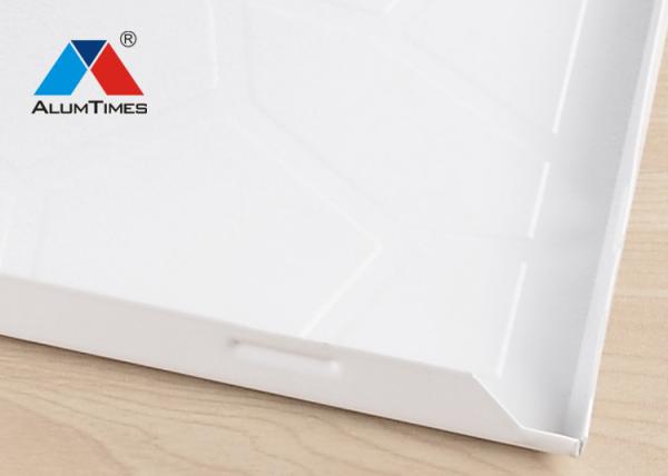Durable Aluminum Clip In Metal Ceiling Tiles 300×300mm Flat Plain