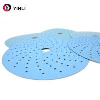 Disque 80 Grit Adhesive Sanding Discs de fibre de résine de zircone de 5 pouces