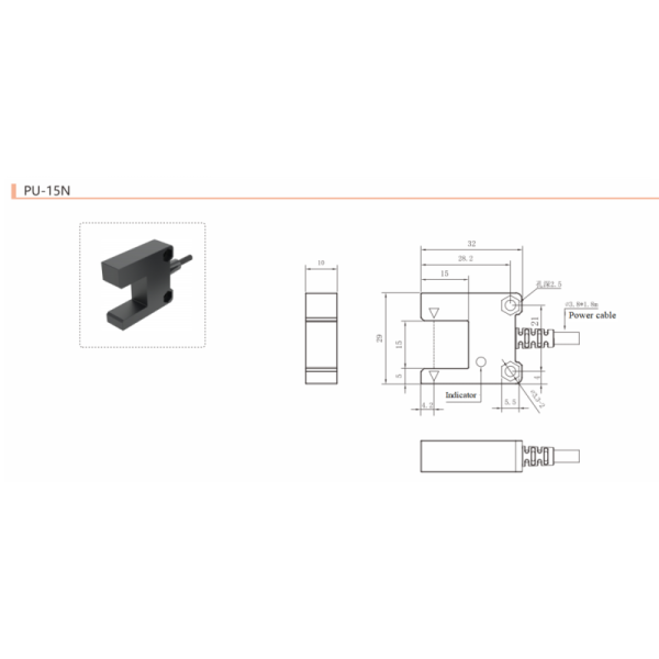 U Shaped Photoelectric Sensor Infrared Optical Sensor Of Megenet U Type