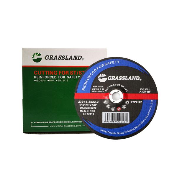 24 grãos 9 do grão 60 disco padrão do corte da liga do aço carbono de X3mm
