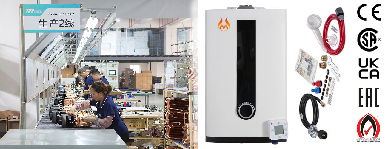 Smart Constant Temperature LPG Gas Water Heater 20L Instant Gas Hot Water Heater