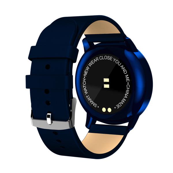 HaoZhiDa HZD1801G Blue smart watch with heart rate function good for gift and smart bracelet point touch