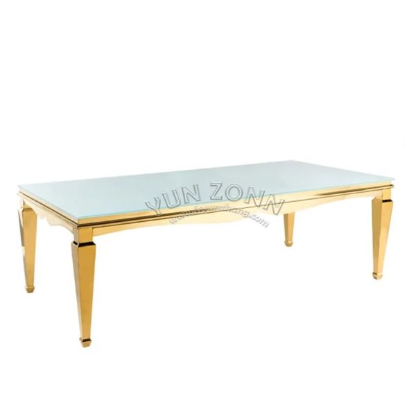 Modern Dining Table Set with Stainless Steel Base Tempered Glass Top for Home Restaurant Hotel Outdoor Made of Marble Metal
