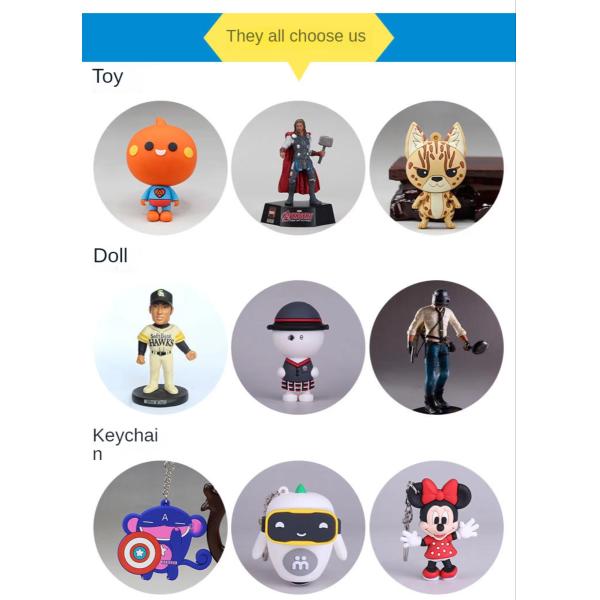 Изготовленные на заказ пластиковые милые мультсериалы, OEM дизайн коллекционные мультсериалы из ПВХ