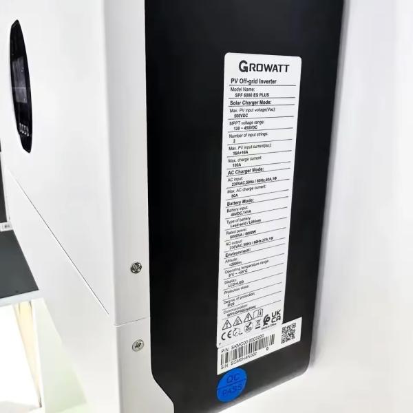 6000VA/6000W Growatt SPF 6000ES Off Grid Inverter for Solar Panel Power Battery System