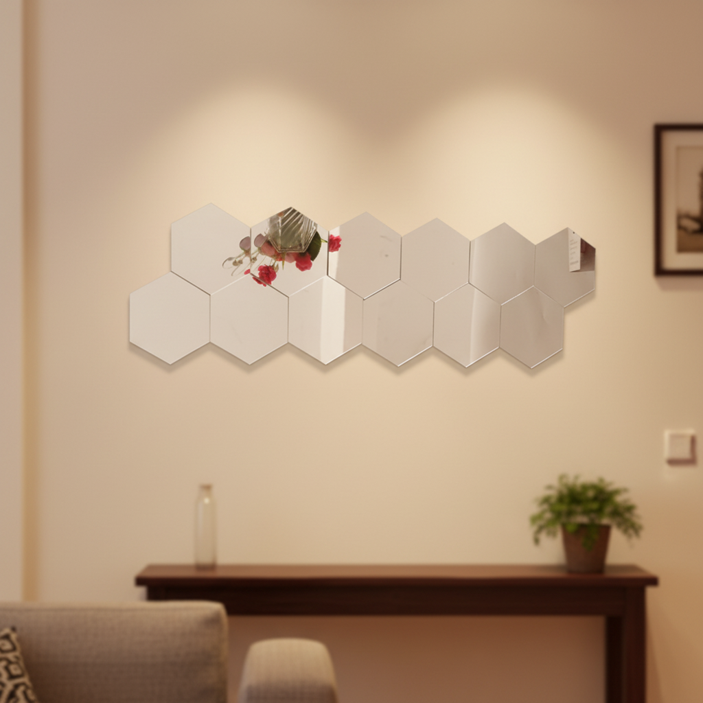 Hexagon LED Wall Light Panels | Color Changing Modular LED Lights | Decorative Hexagonal Lighting for Gaming Setup & Home Decor