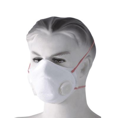 DM027V Tecido não tecido EN149 FFP2 Máscaras faciais contra poeira com válvulas de escotilha
