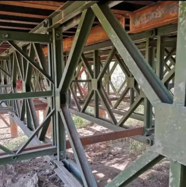 Wanzhida Long Span Prefabricated Steel Structure Bridges Customized Size