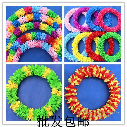 Hawaiian flower garland /Hawaiian Flower Lei/flower wreaths