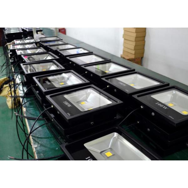 Black Body DC48V High Power LED Flood Light COB Chip IP66 50w 200w With Daylight Sensor
