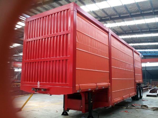 1840mm Tread Steel Side Curtain Semi-Trailer Flatbed Trailer Enhanced Safety