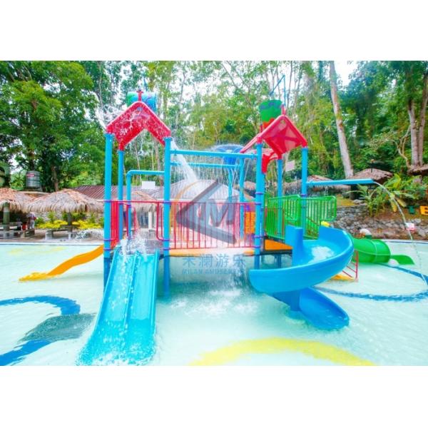 Straight Color Available Amusement Park Water Slides For Fun