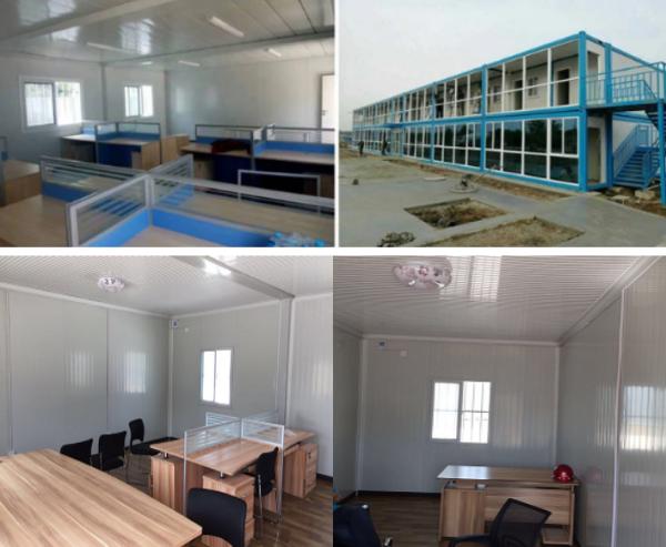 Anti Fire Premade Container Homes With Aluminum / PVC Sliding Window Easy Installation