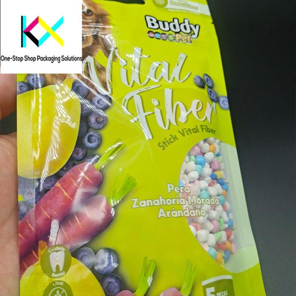 130um Thickness Stand up Pouch with Digital Printing for Pet Food Packaging Bags