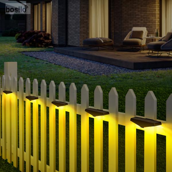 Solar Fence Lights Energy-saving Solar Lights for Gardens 1.2V 600mAh Battery ABS PC Material