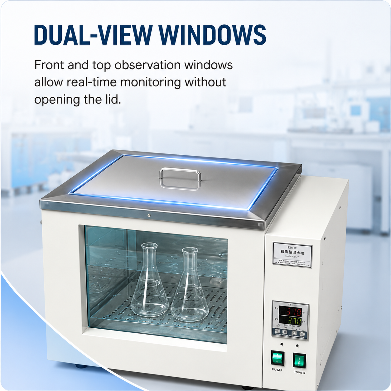 Cenlee Laboratory Thermostatic Water Bath 304 Stainless Steel Digital LED RT+5-100C Circulating Bath for Chemical Pharma Lab