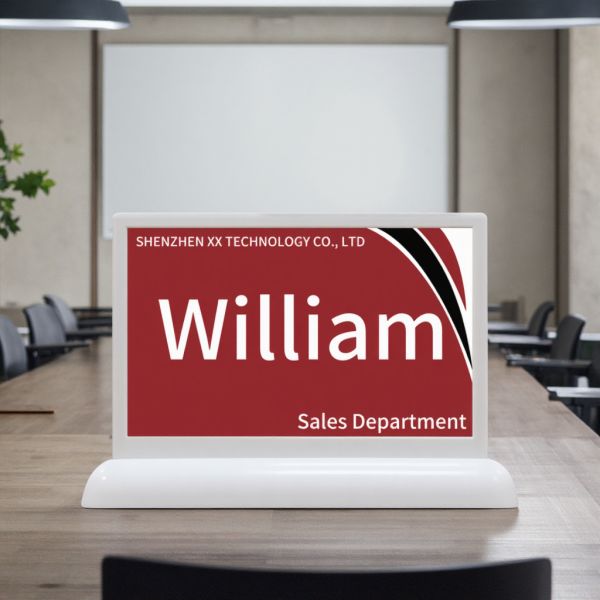 Smart Table Card with Tape Key Key E Ink System for Indoor Paperless Conference