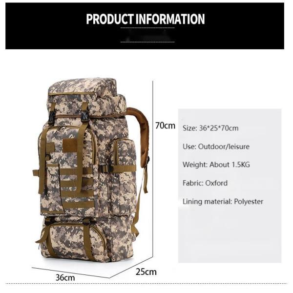 Большая вместимость Наружные многофункциональные тактические рюкзак спортивный камуфляж путешествия пешеходный рюкзак пешеходный рюкзак