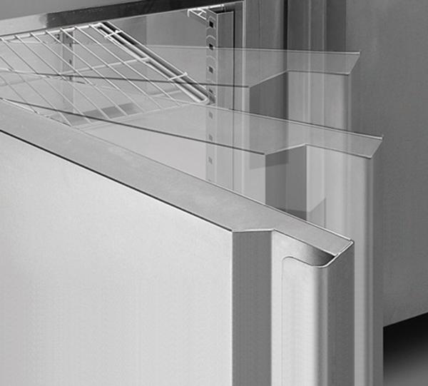 Restaurant Commercial Undercounter Freezer 350W Multiscene Silver Color