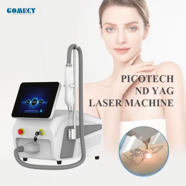 Máquina profesional de eliminación de tatuajes con láser Nd Yag Q-Switched para rejuvenecimiento de la piel y pigmentación de la edad, marcas de nacimiento, 6 funciones