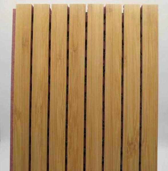 School Classroom Wooden Slat Grooved Acoustic Panel Soundproof Board
