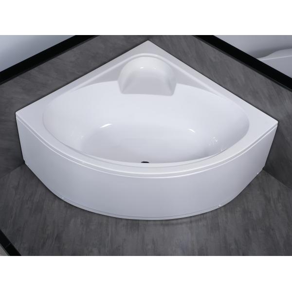 Simple Built in Corner Acrylic Bathtubs with Flexible Front Panel and Hand Control