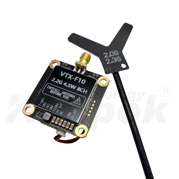 ドローン用新型2.2G送信機 4.5W VTXパワー 安定した画像 飛行体験を向上