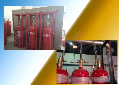 Heptafluoropropane 10s 5.6Mpa FM200 Pipe Network System Lightweight Design with Low Maintenance