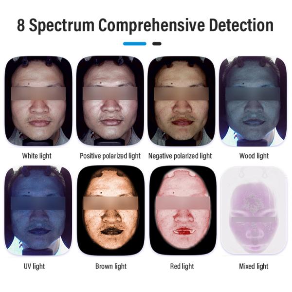 2024 New Design Beauty Salon Portable 3D Facial AI Scanner Home Use Skin Problem Analyzer Machine JC065