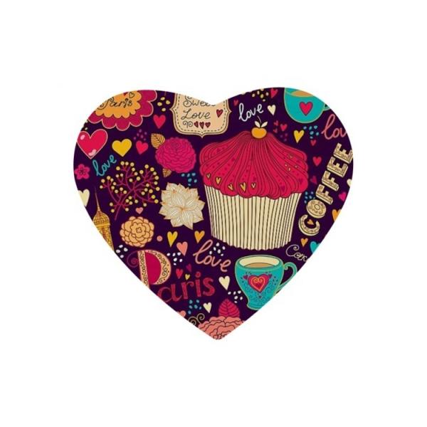 Custom Sublimation Textile Blanks Heart Shape Sublimation Mouse Pads Wholesale