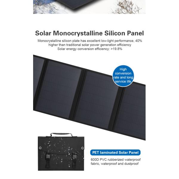 40 Вт 80 Вт портативная складная солнечная панель наружная солнечная батарея зарядное устройство