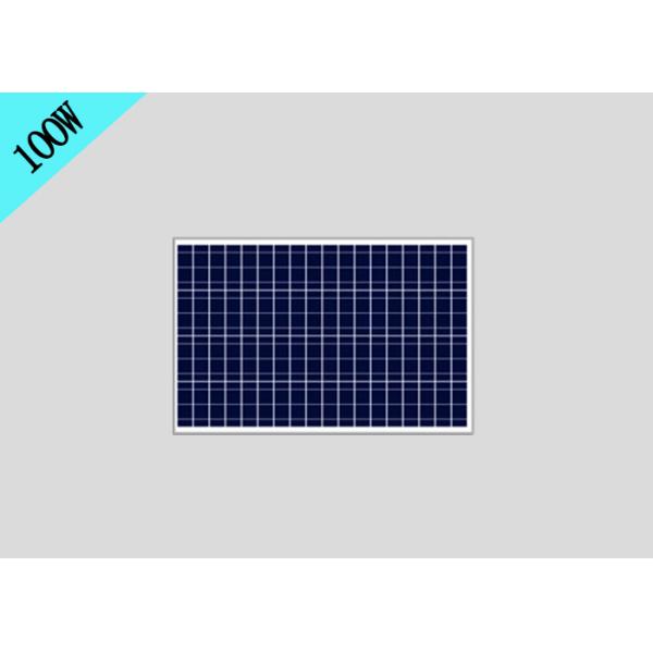Tempered Glass Polycrystalline Silicon Solar Panels 100W 1200*550mm Dimension