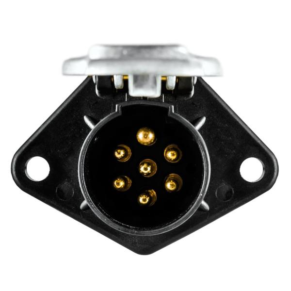 Trailer Flat Copper Car Reverse Camera Cable , CCTV Security Camera Cable With Socket