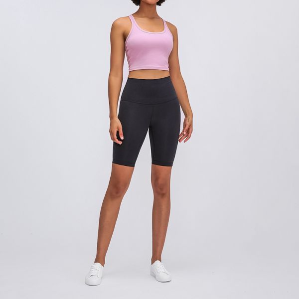 Yoga Gym Racerback Sports Bra Nylon Spandex Blend Crop Breathable Olive Green