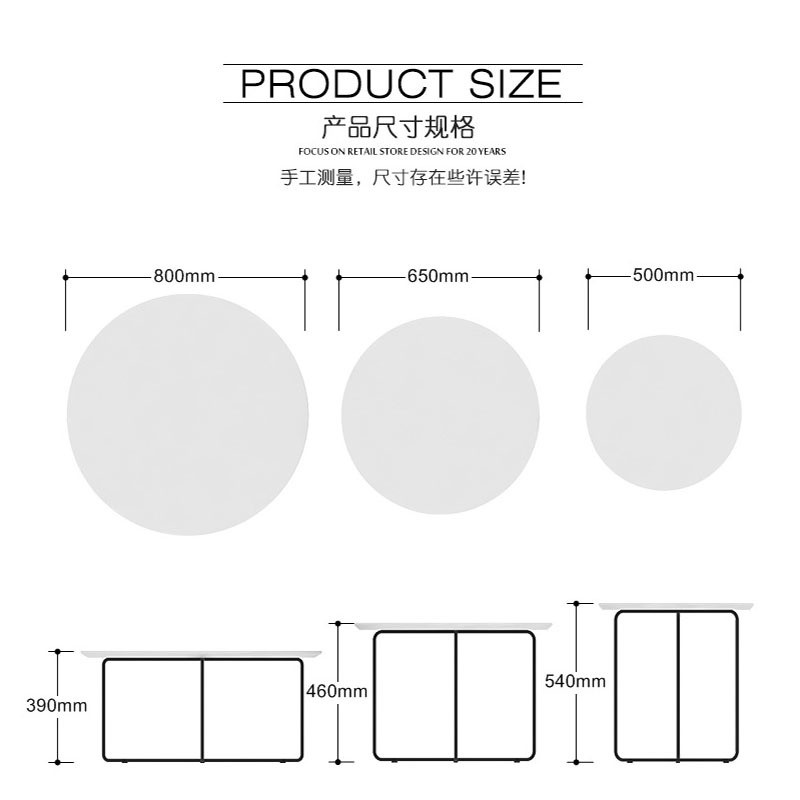 Mail Packing Stainless Steel Oval Marble Living Room Table for Minimalist Dining