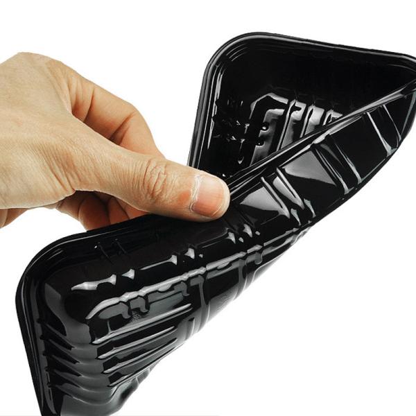 Disposable Plastic PET Food Packaging Tray Custom Black Transparent For Meat Vegetable