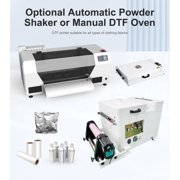 KECAI Multi Function Printing Machine XP600 Vivid Color Fast Delivery A3 DTF Printer for Soft Touch Fabric Material Bundle