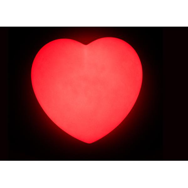 Heart Shaped Love LED Decorative Table Lamps , Home Battery Operated Night Light