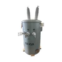 Transformateur à pôle électrique à phase unique de 100 Kva transformateur pas à pas de 35 KV à 240 V prix